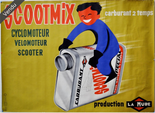 Affiche pour le produit scootmix.
